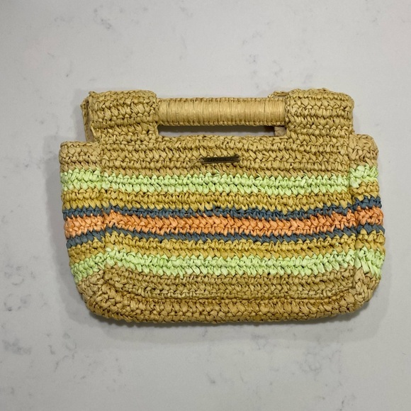 Multicolor Straw Handbag - Picture 2 of 7